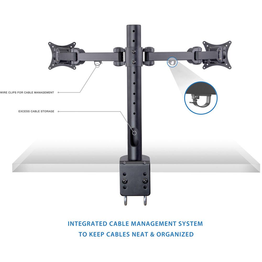 Mount-It! Dual-Arm Articulating Computer Monitor Desk Mount