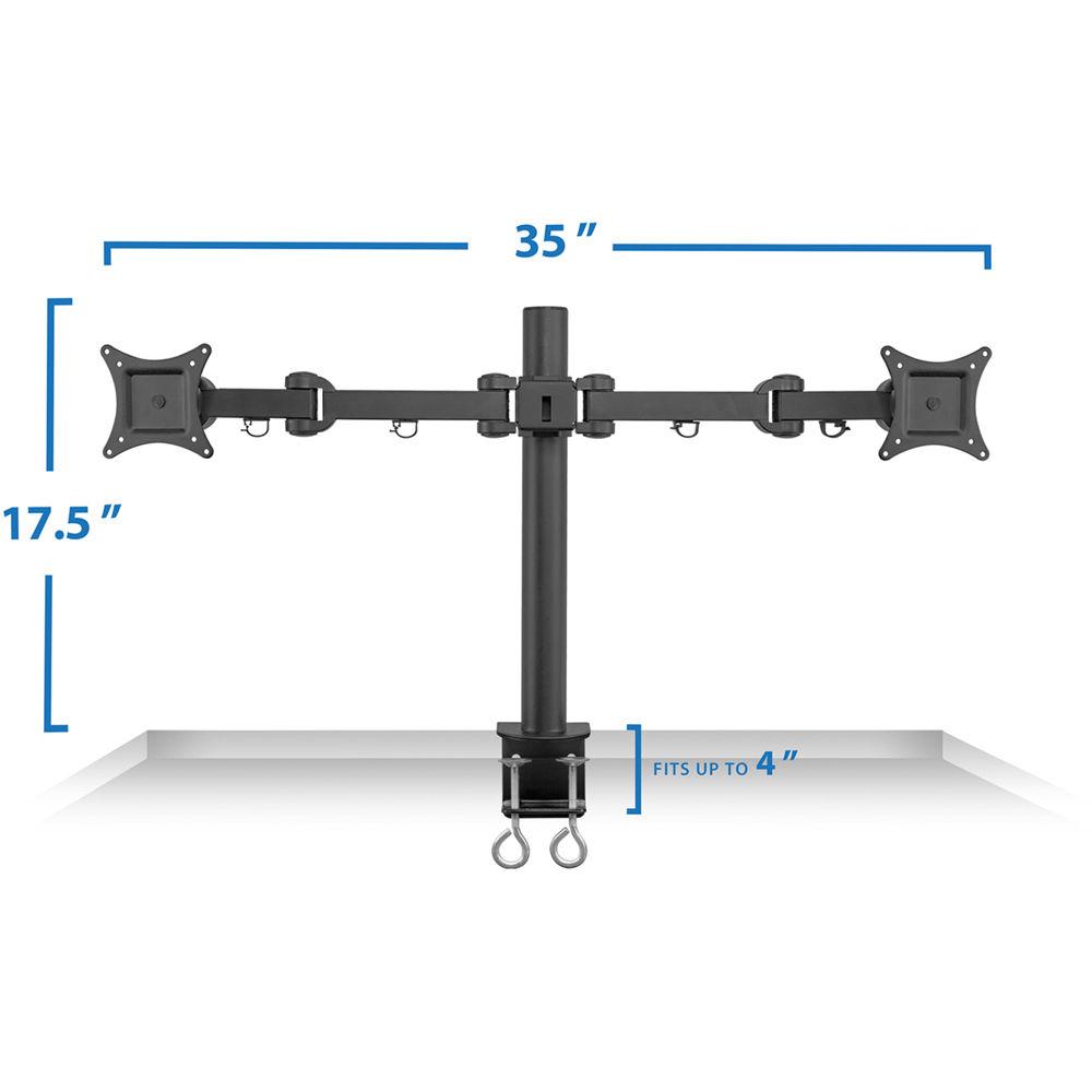 Mount-It! Dual-Arm Articulating Computer Monitor Desk Mount