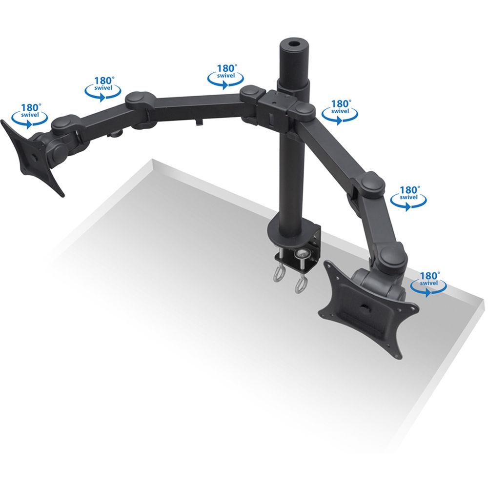Mount-It! Dual-Arm Articulating Computer Monitor Desk Mount