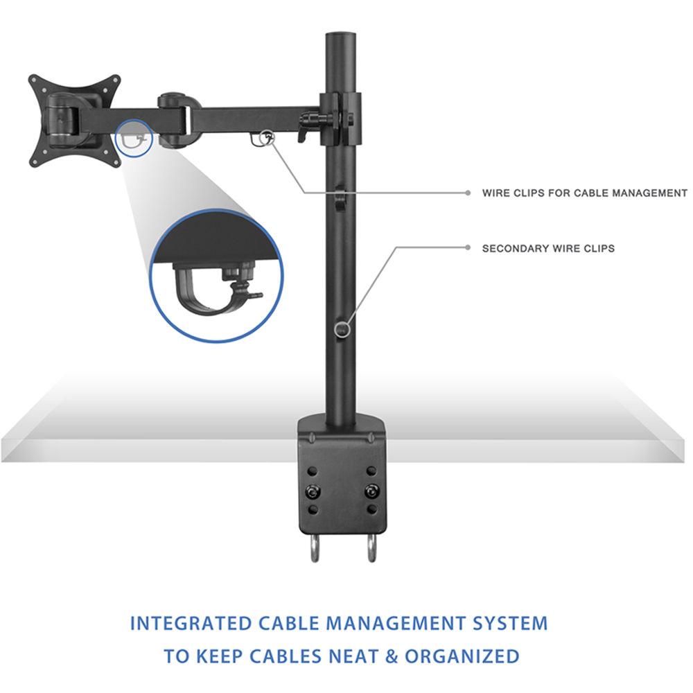 Mount-It! Single-Arm Articulating Computer Monitor Desk Mount