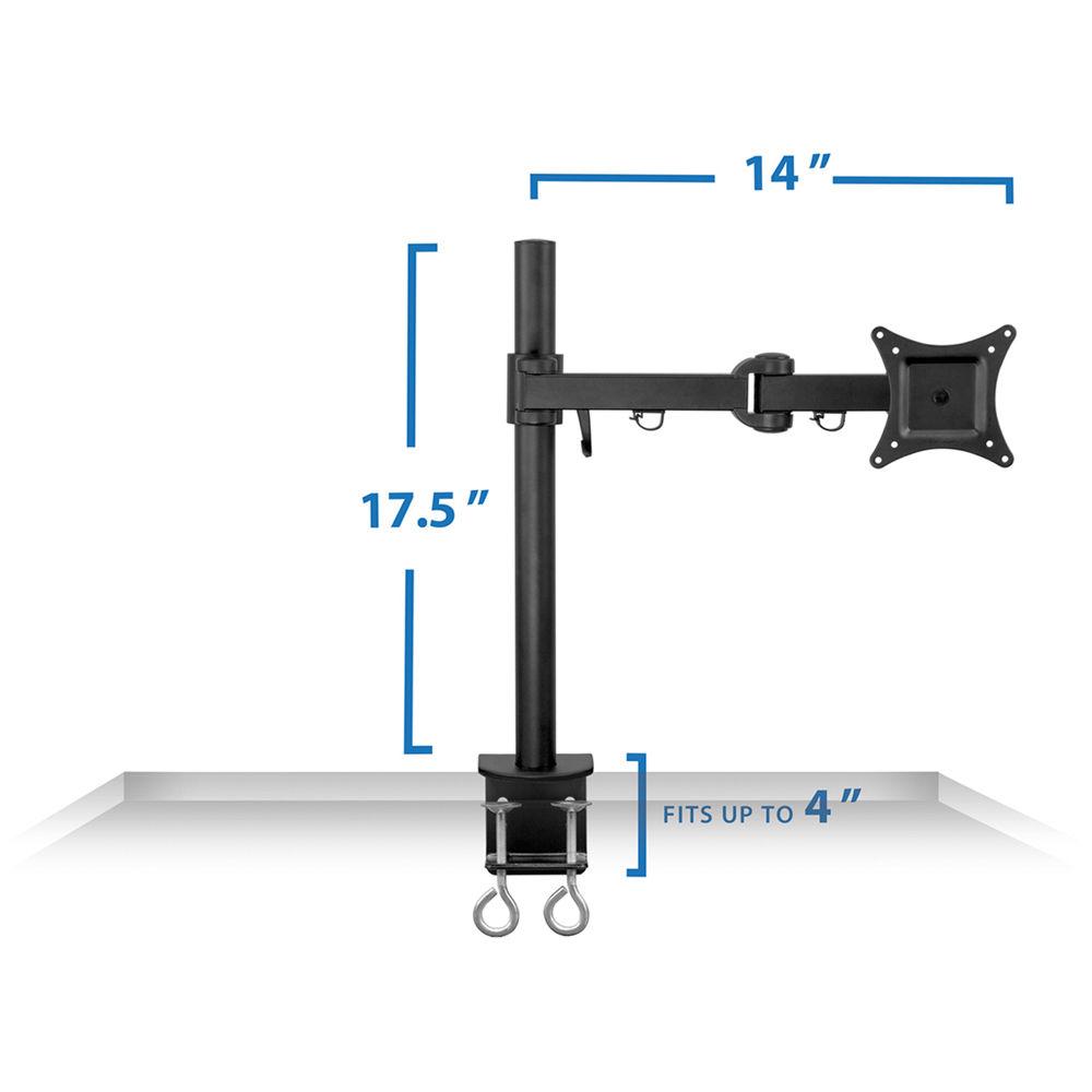 Mount-It! Single-Arm Articulating Computer Monitor Desk Mount