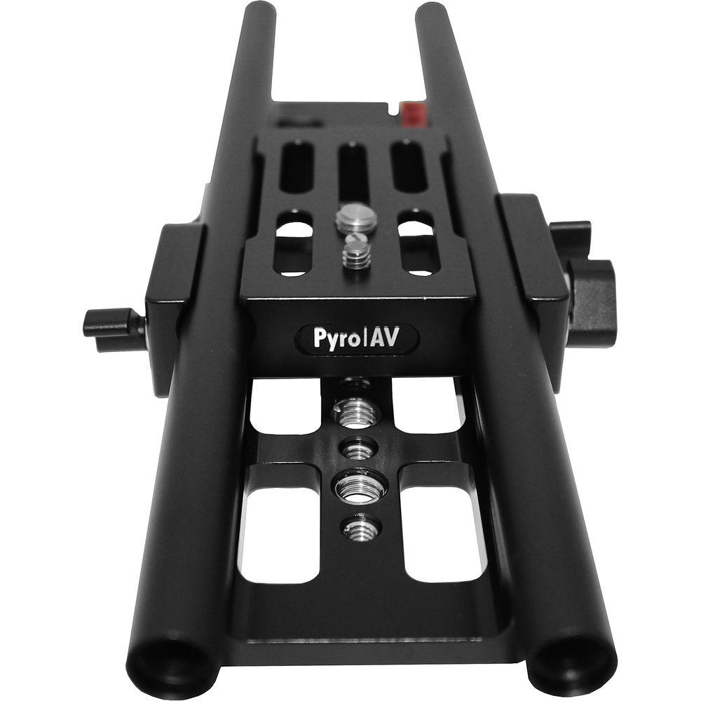 Pyro AV 10" Dovetail Base and Slide with 15mm Rods