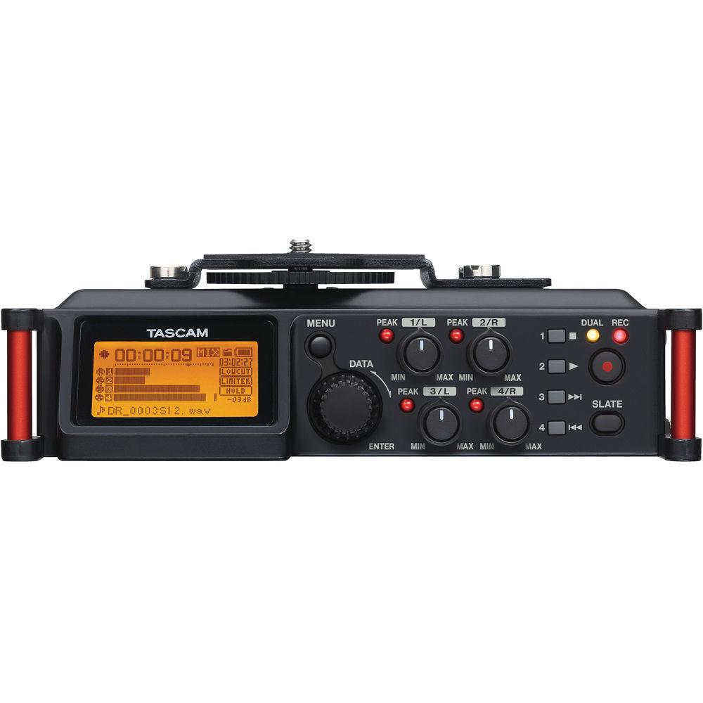 Tascam DR-70D 4-Channel Audio Recording Device for DSLR and Video Cameras