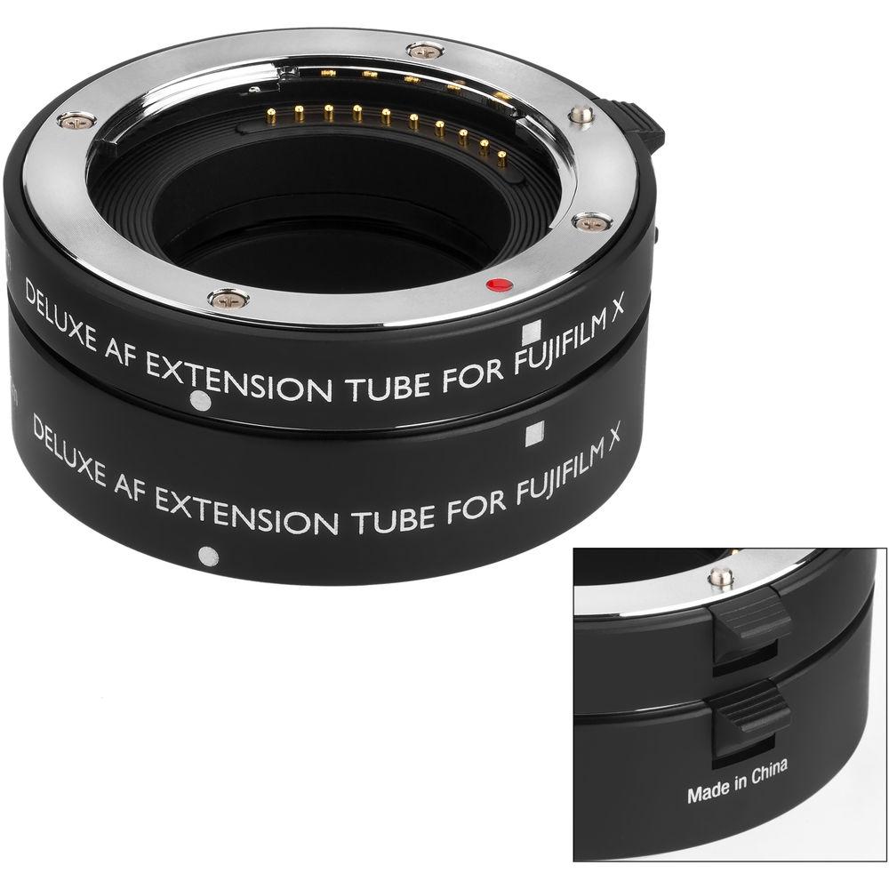Vello Deluxe Auto Focus Extension Tube Set for Fujifilm X Mount