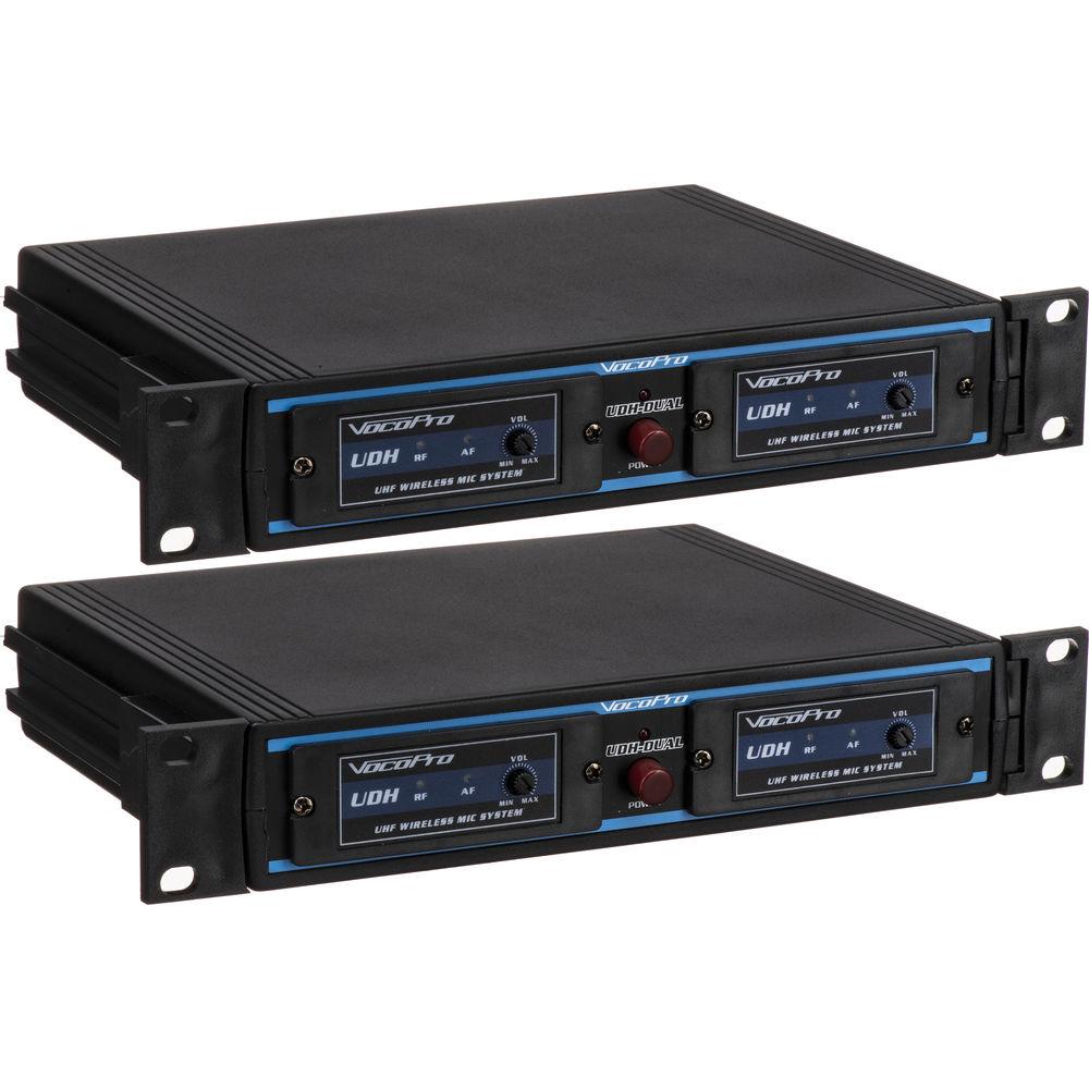 VocoPro UDH-CHOIR-4 UHF Handheld Wireless Microphone Package