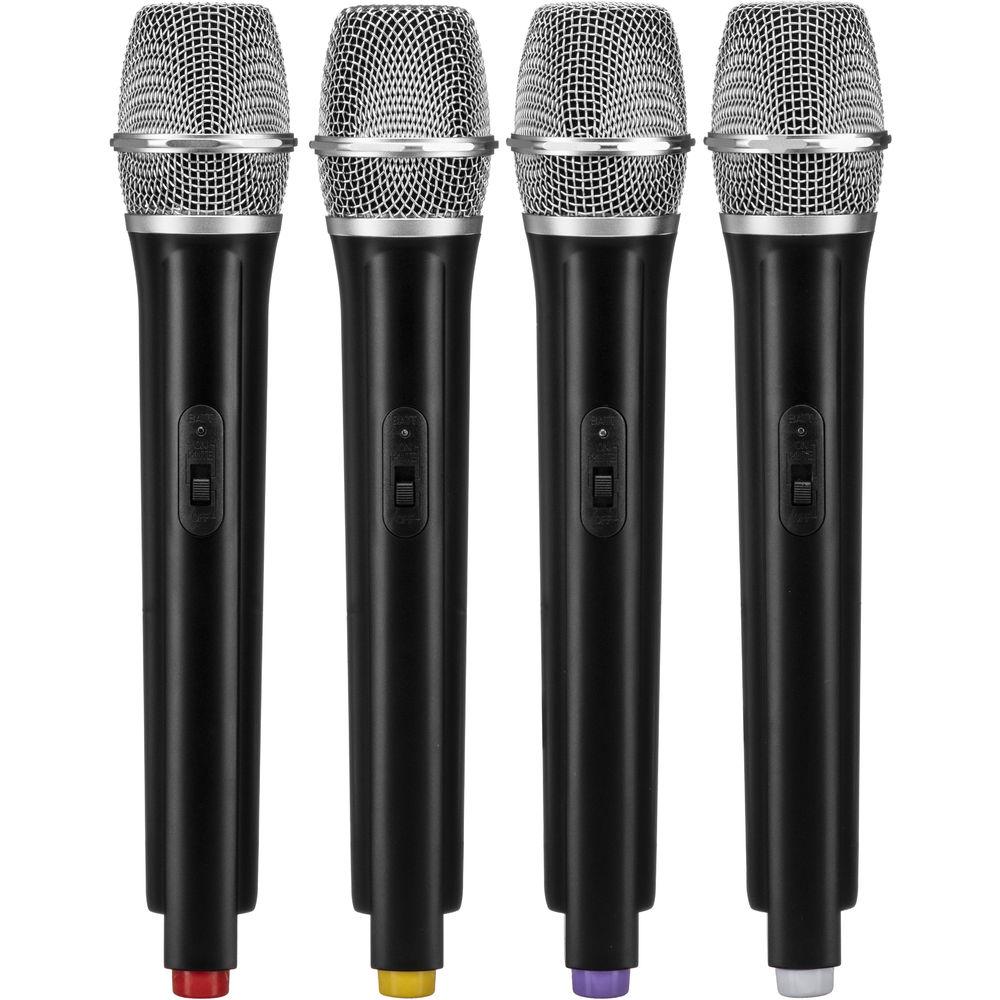 VocoPro UDH-CHOIR-4 UHF Handheld Wireless Microphone Package