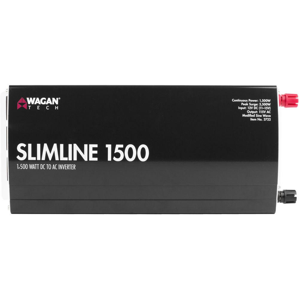 WAGAN SlimLine 1500W 12 VDC to 115 VAC Power Inverter