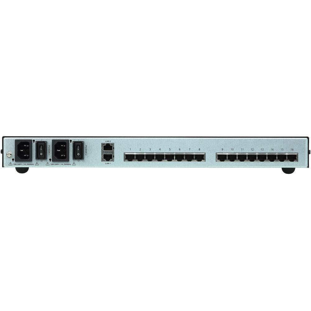 ATEN 16-Port Serial Console Server with Dual Power LAN, ATEN, 16-Port, Serial, Console, Server, with, Dual, Power, LAN