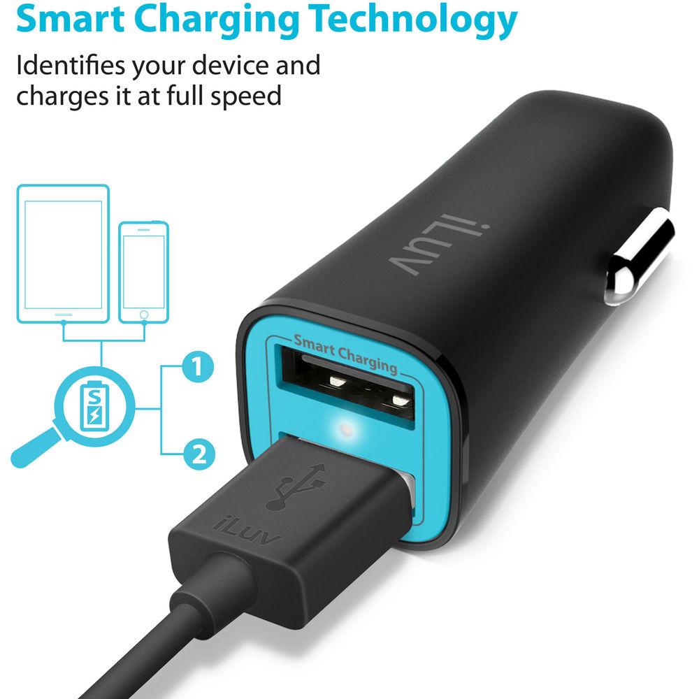iLuv MobiSeal 2 Dual-Port USB Car Charger
