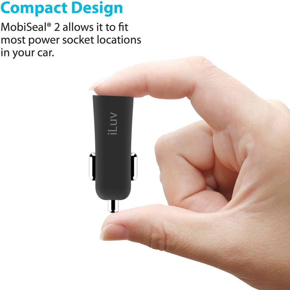 iLuv MobiSeal 2 Dual-Port USB Car Charger