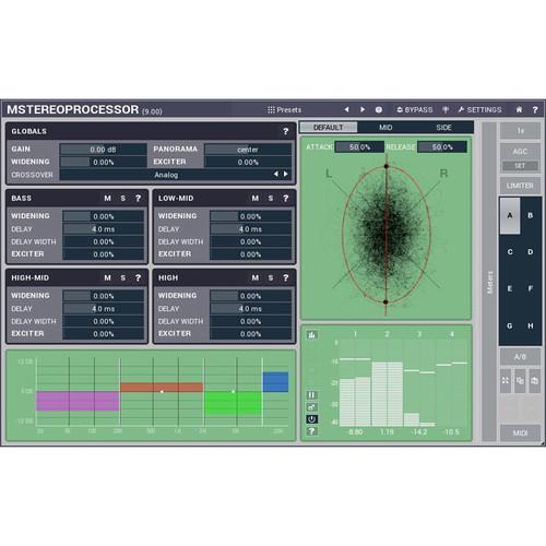 MeldaProduction MStereoProcessor - Multiband Stereo Analyzer Enhancer Plug-In