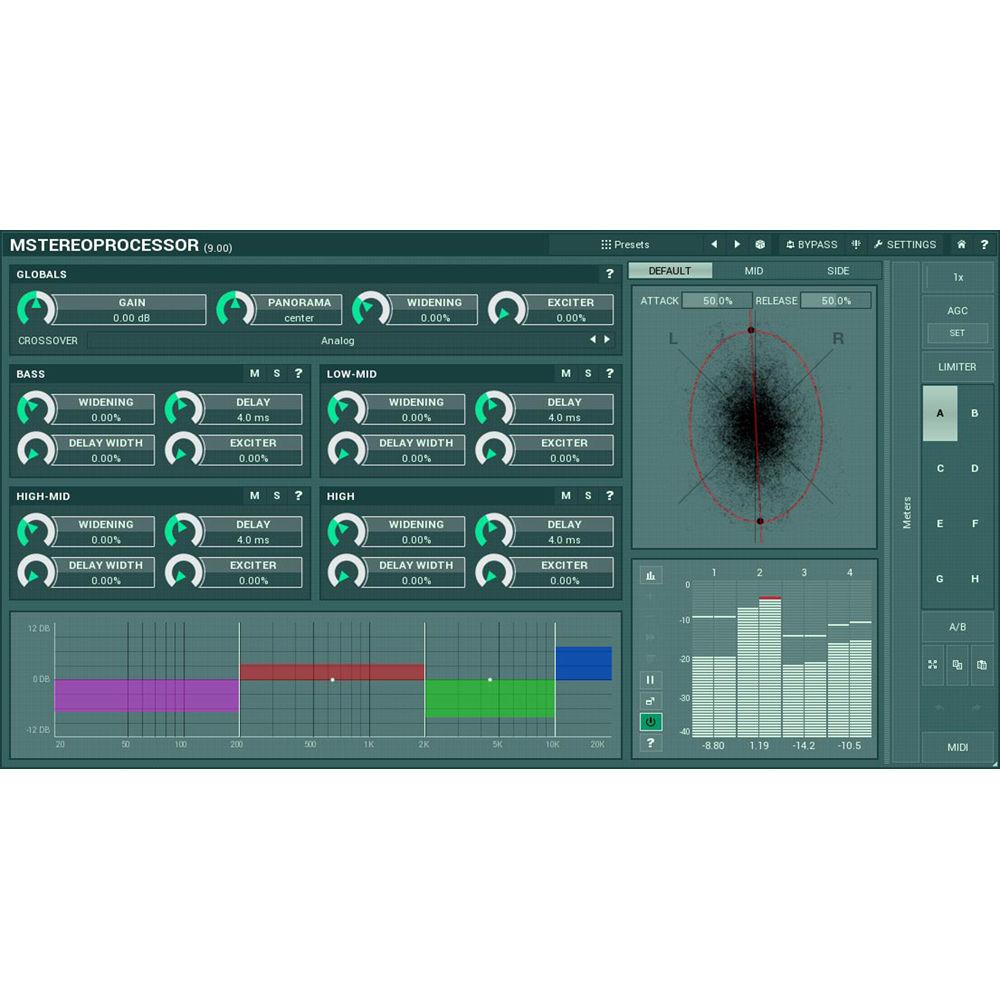 MeldaProduction MStereoProcessor - Multiband Stereo Analyzer Enhancer Plug-In