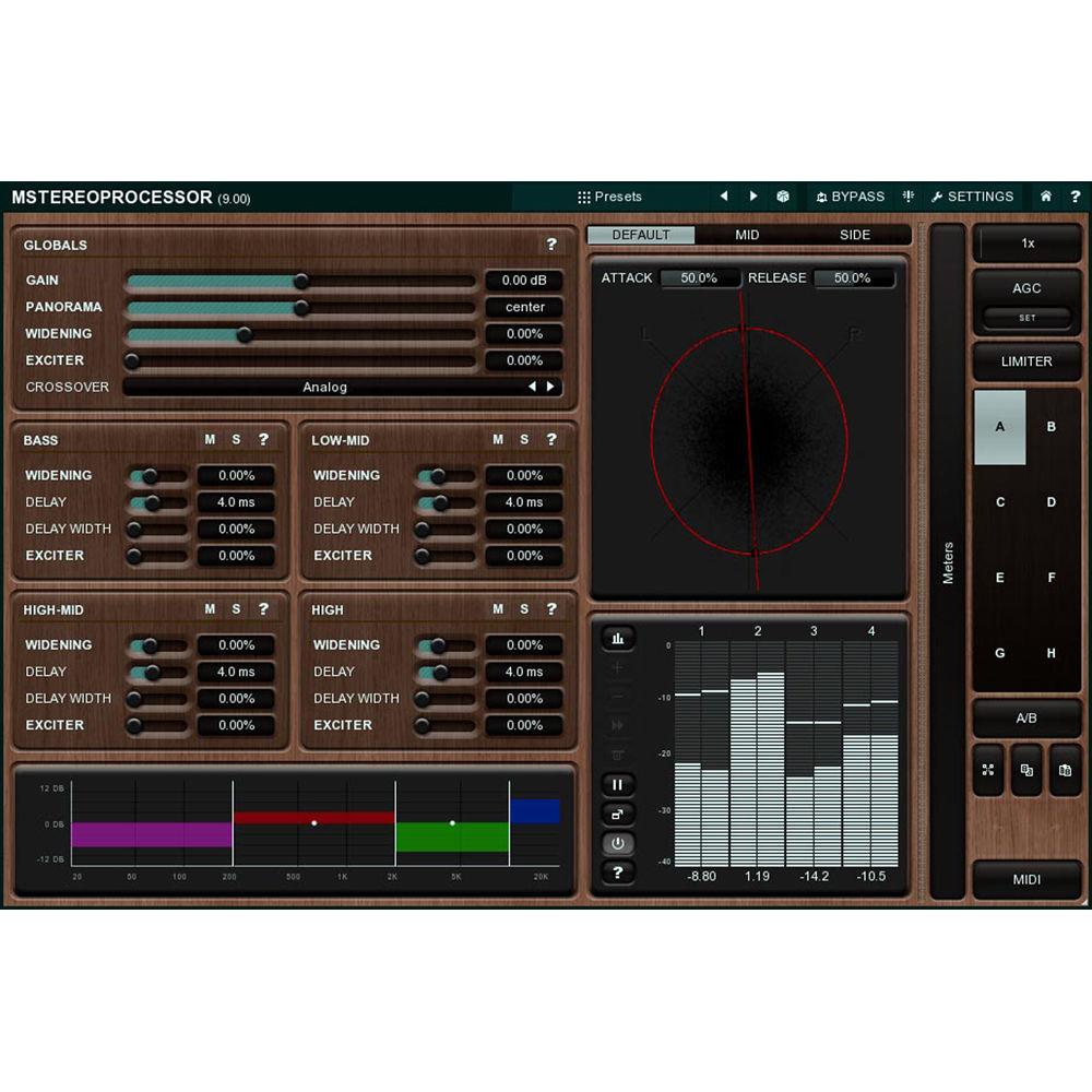 MeldaProduction MStereoProcessor - Multiband Stereo Analyzer Enhancer Plug-In