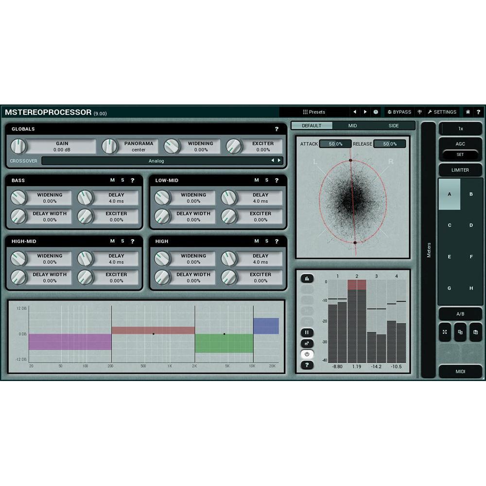 MeldaProduction MStereoProcessor - Multiband Stereo Analyzer Enhancer Plug-In