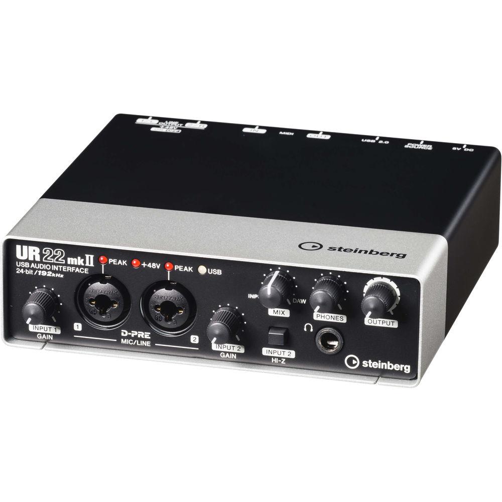 Steinberg UR22mkII - USB 2.0 Audio Interface with Dual Microphone Preamps