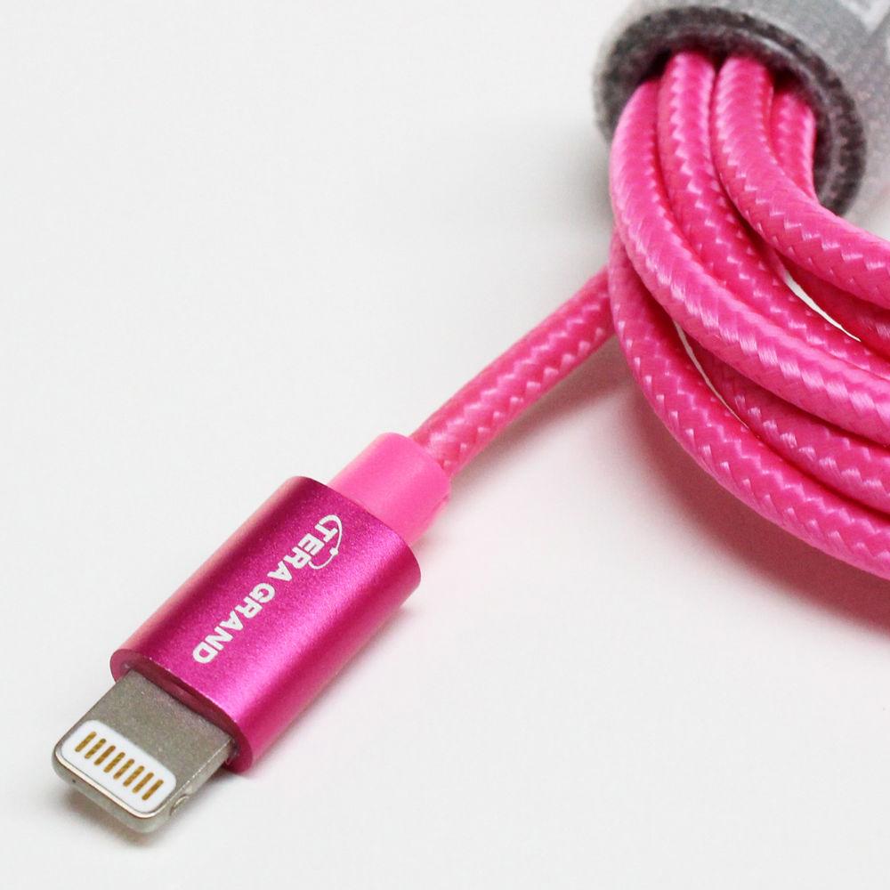 Tera Grand Apple MFi Lightning to USB Braided Cable with Aluminum Housing