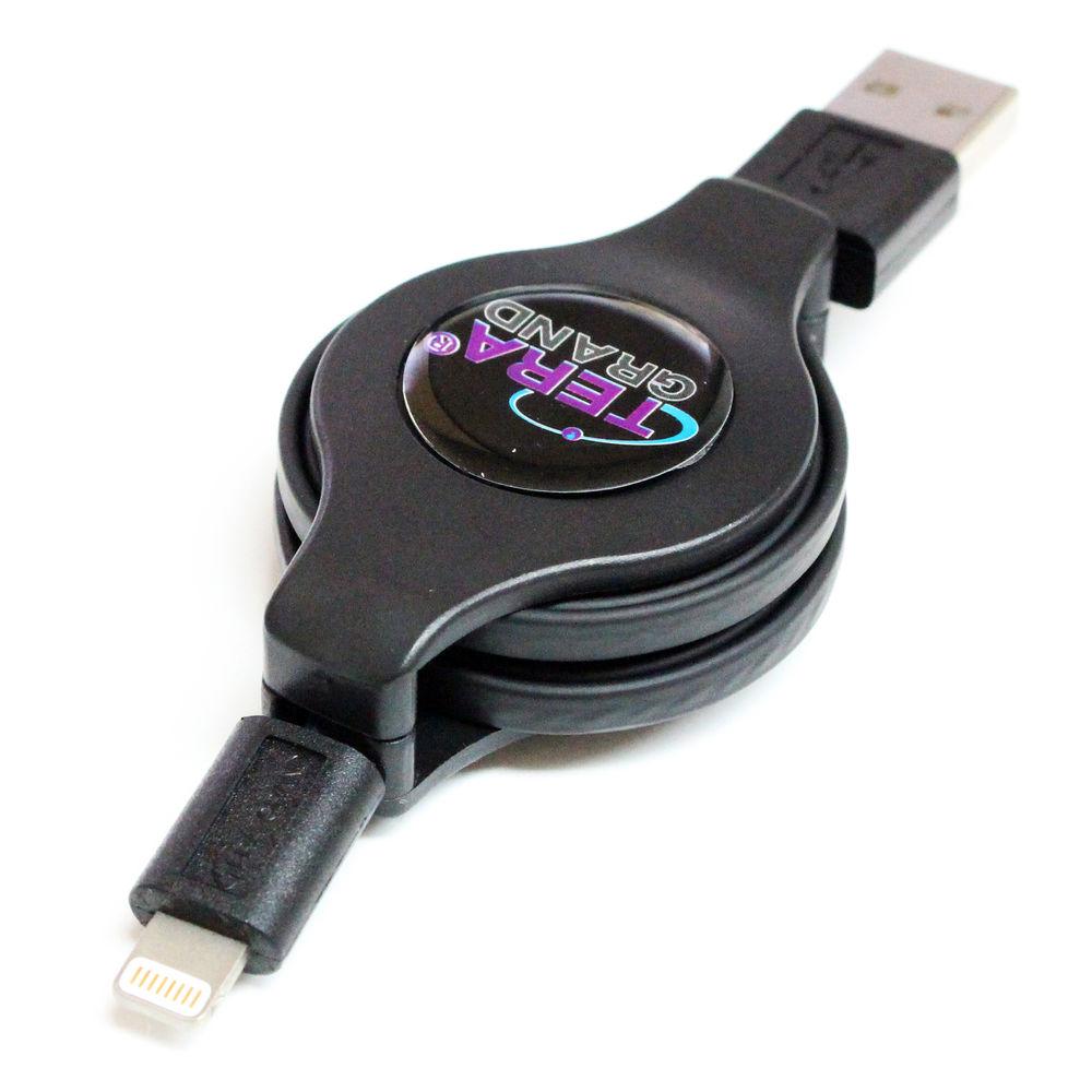 Tera Grand Apple MFi Lightning to USB Sync and Charge Retractable Cable