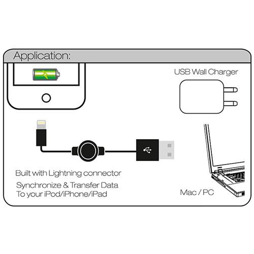 Tera Grand Apple MFi Lightning to USB Sync and Charge Retractable Cable