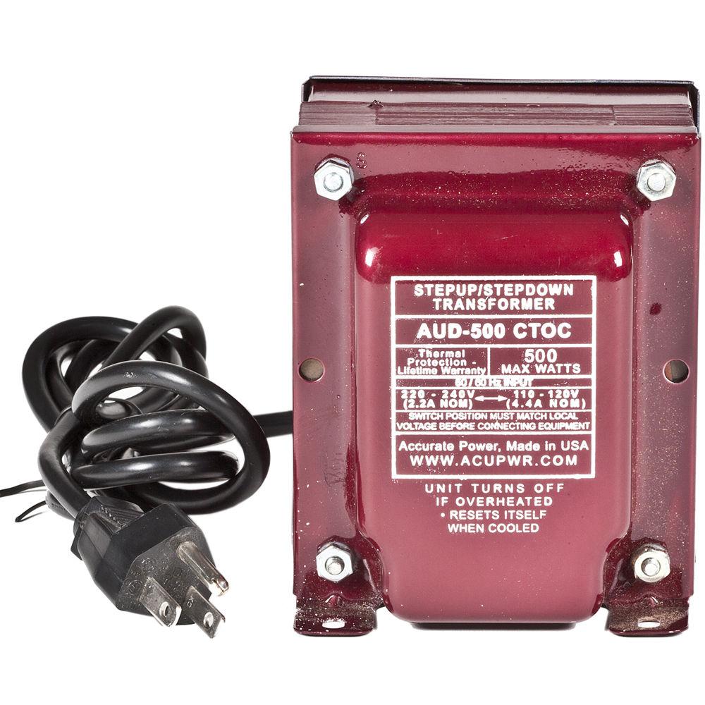 ACUPWR AUD-500 Step-Up Step-Down Transformer