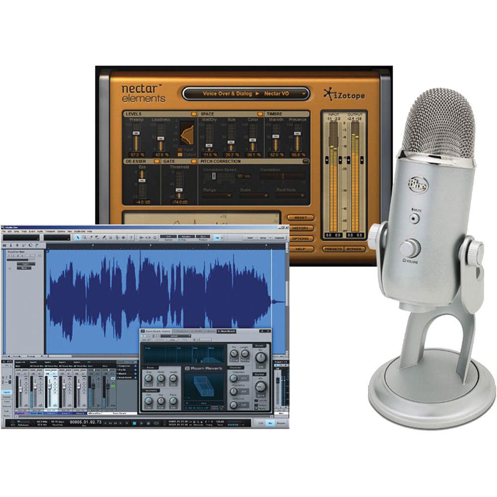 Blue Yeti Professional Recording Kit for Vocals with USB Mic & Software