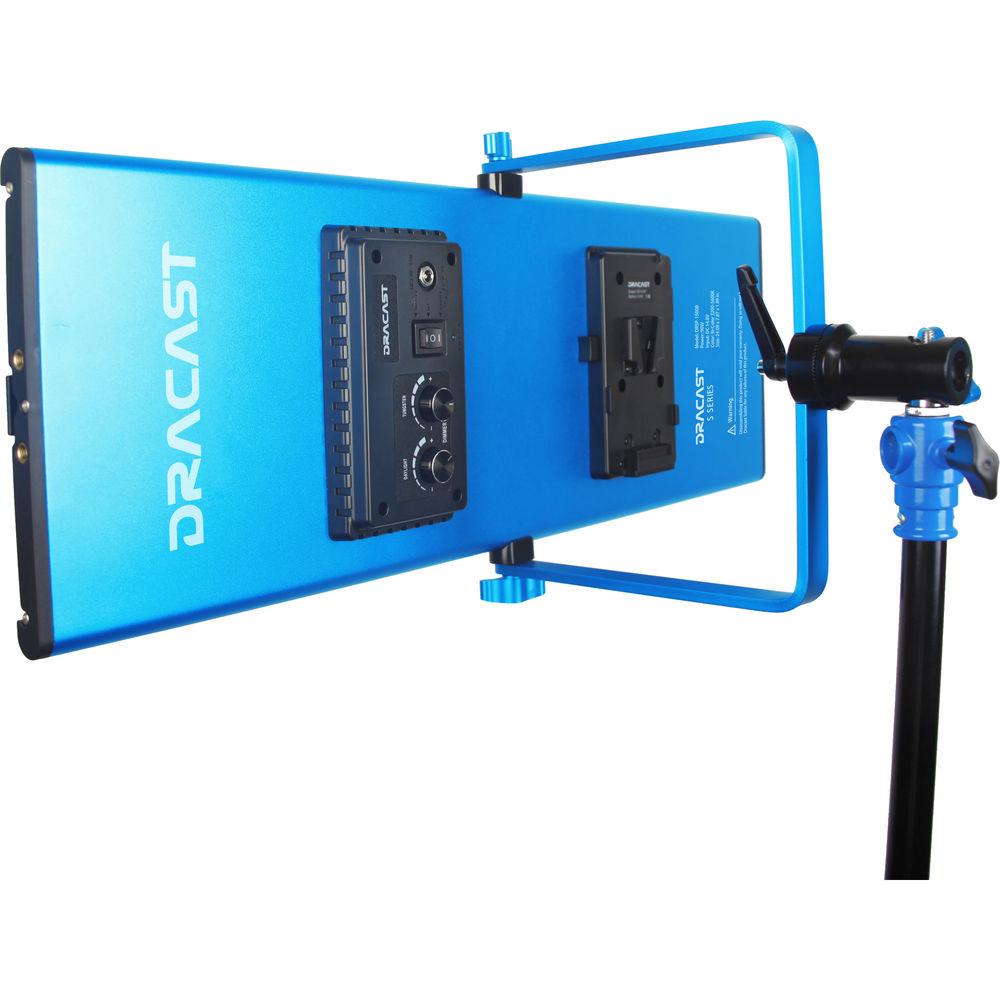 Dracast Silver Series LED1500 Bi-Color Panel with V-Mount Battery Plate