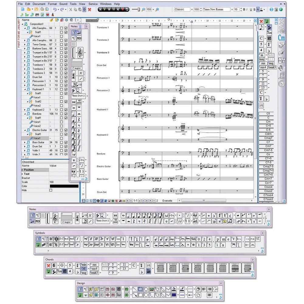 eMedia Music MagicScore Maestro 8 - Music Composition and Notation Software