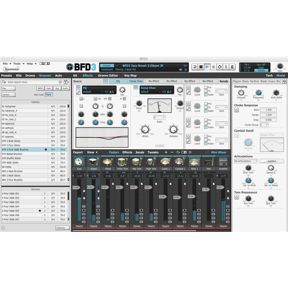 FXpansion BFD3 Upgrade - Acoustic Drum Software