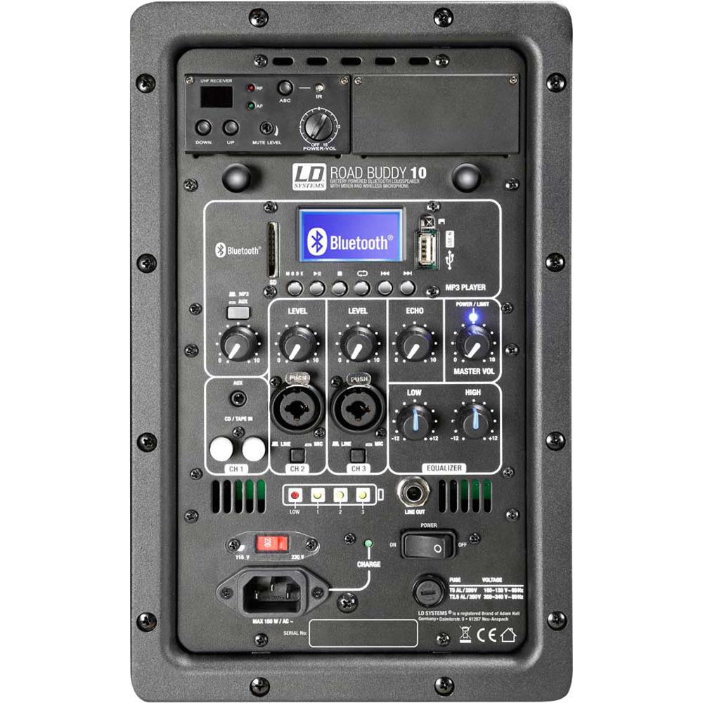 LD Systems Roadbuddy 10 Battery-Powered Bluetooth Speaker with Wireless Handheld Microphone