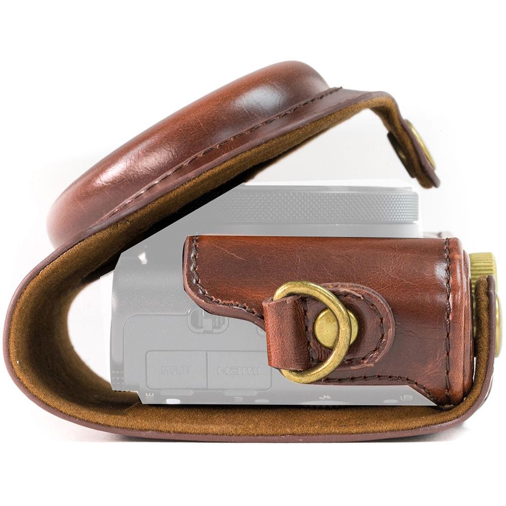 MegaGear Ever Ready  Leather Camera Case for Sony Cyber-shot DSC-HX90V or DSC-HX80B