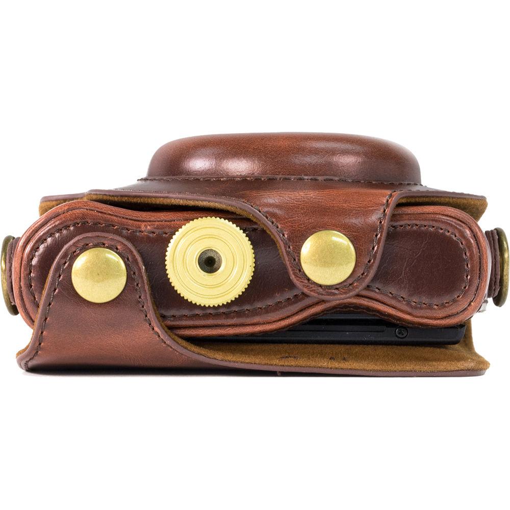 MegaGear Ever Ready  Leather Camera Case for Sony Cyber-shot DSC-HX90V or DSC-HX80B