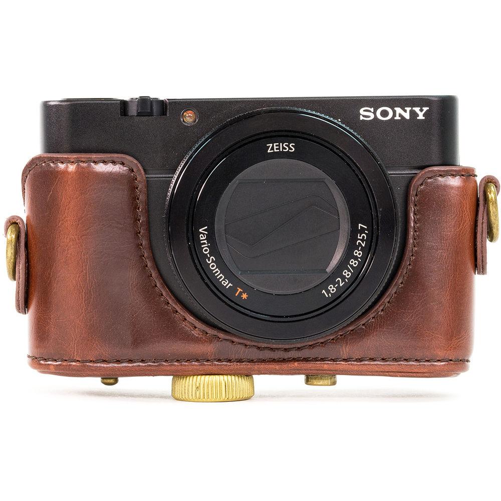 MegaGear Ever Ready  Leather Camera Case for Sony Cyber-shot DSC-HX90V or DSC-HX80B