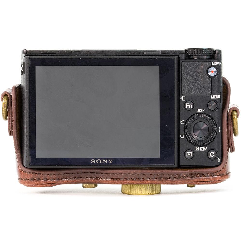 MegaGear Ever Ready  Leather Camera Case for Sony Cyber-shot DSC-HX90V or DSC-HX80B