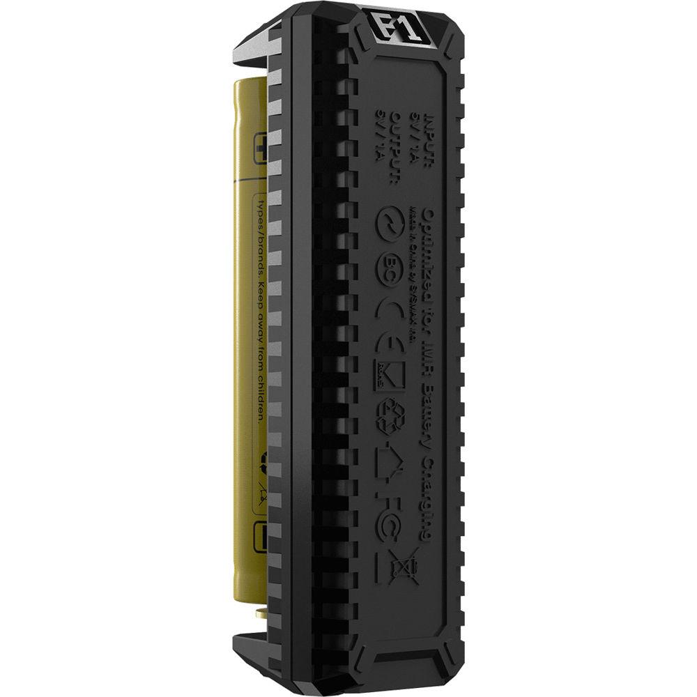 Nitecore F1 Single Bay Li-Ion Battery USB Charger