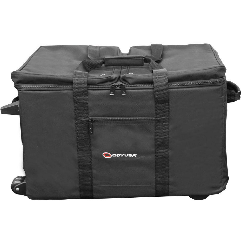 Odyssey Innovative Designs Redline Series Utility Shuttle Bag with Pullout Handle and Wheels