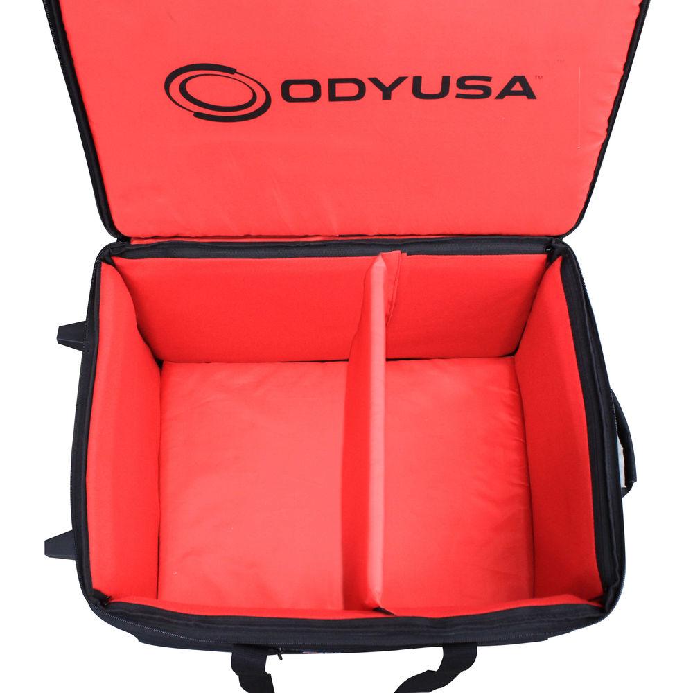 Odyssey Innovative Designs Redline Series Utility Shuttle Bag with Pullout Handle and Wheels