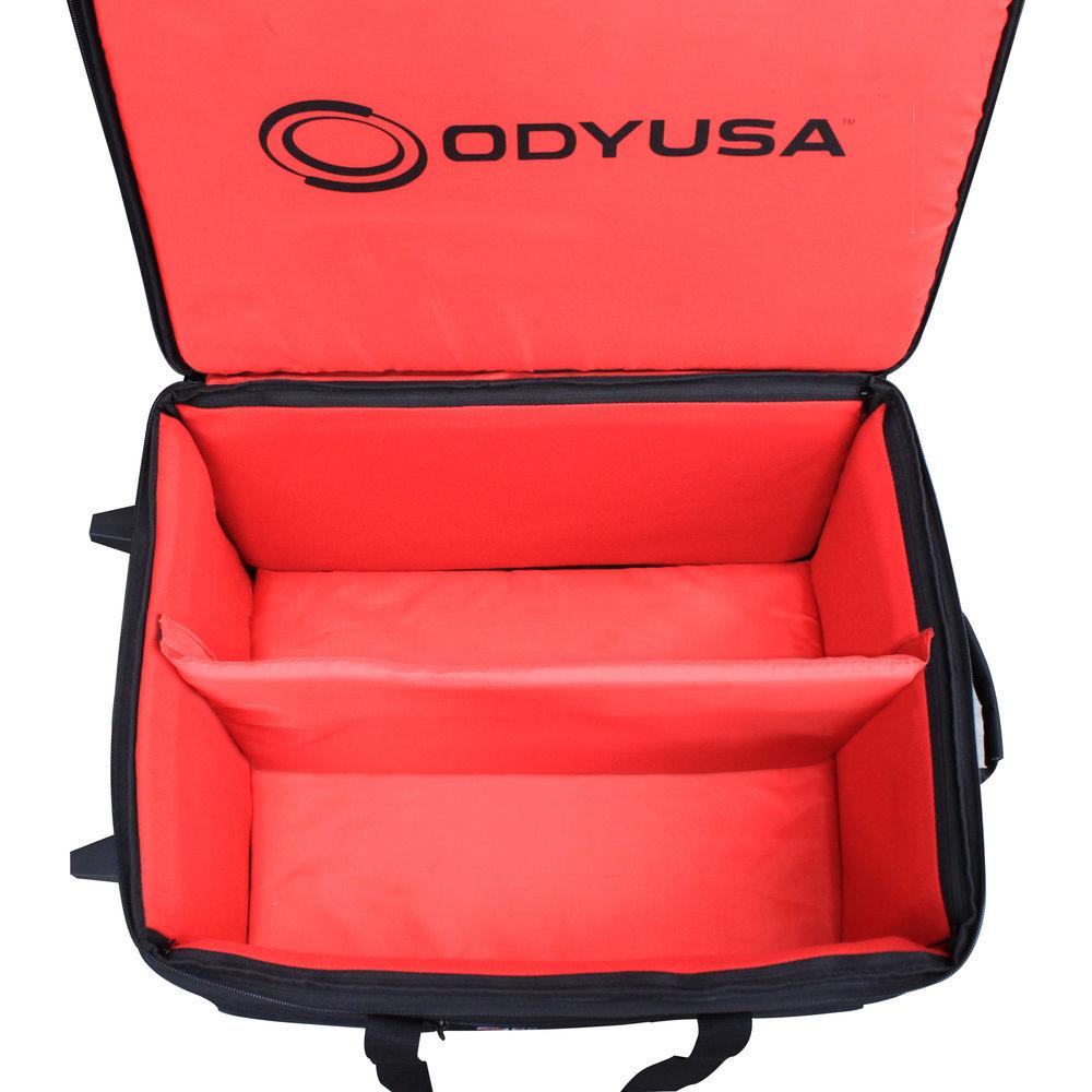 Odyssey Innovative Designs Redline Series Utility Shuttle Bag with Pullout Handle and Wheels