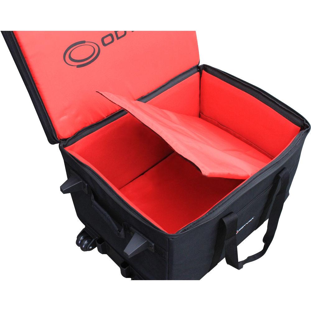 Odyssey Innovative Designs Redline Series Utility Shuttle Bag with Pullout Handle and Wheels