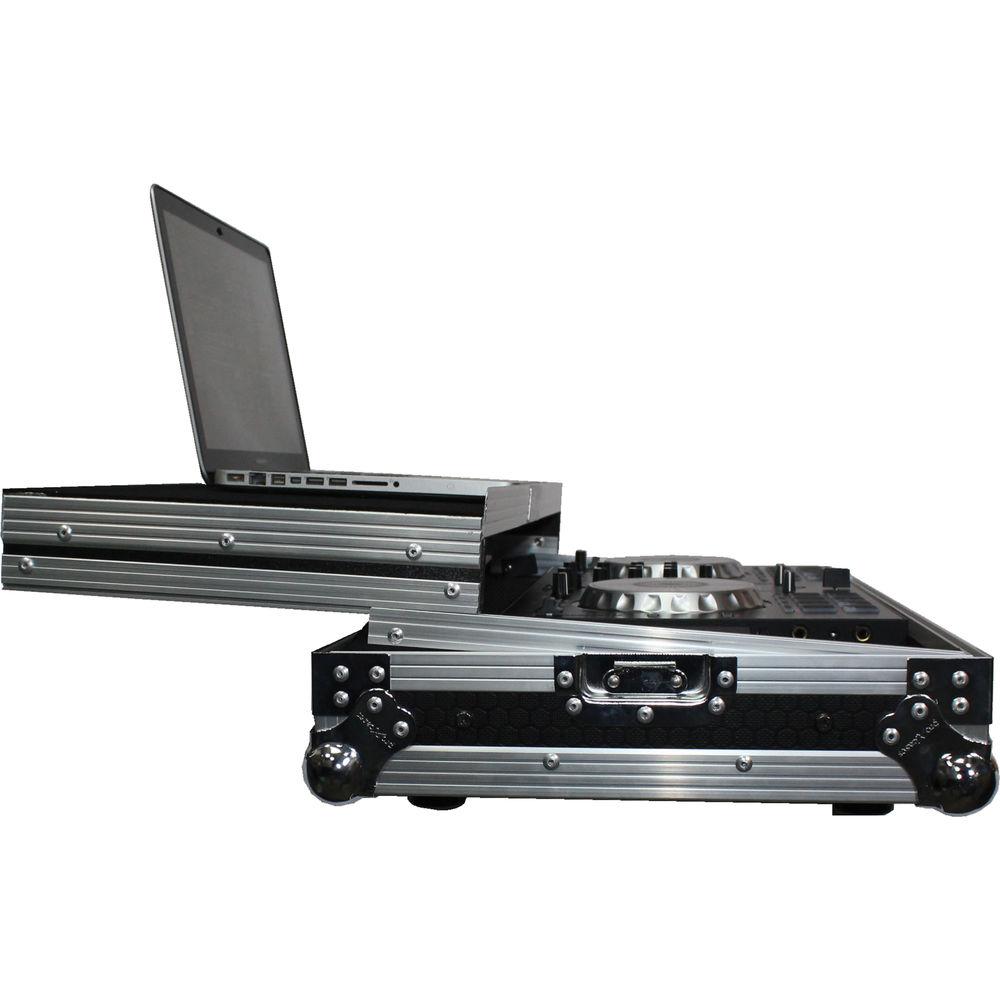 ProX Flight Case For Pioneer DDJ-SB and Numark Mixtrack Pro Pro II Controllers with Sliding Laptop Shelf