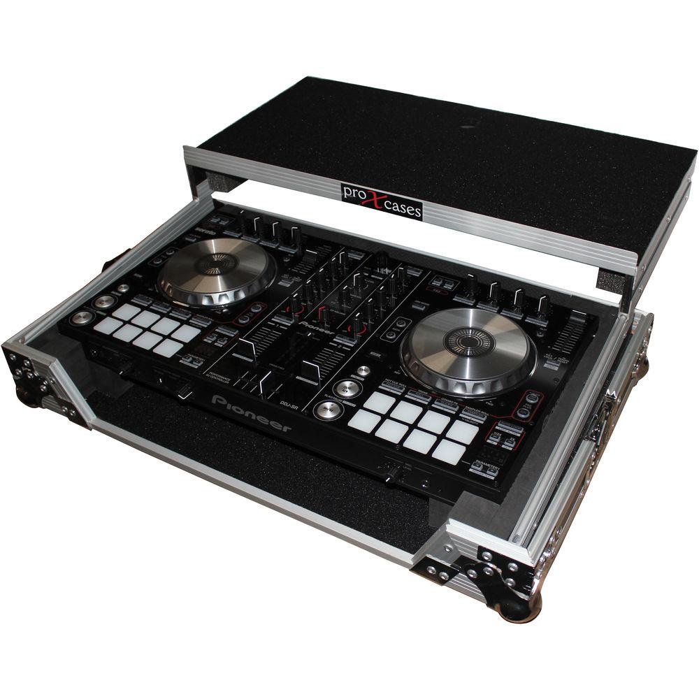 ProX Flight Case For Pioneer DDJ-SR Digital Controller with Laptop Shelf