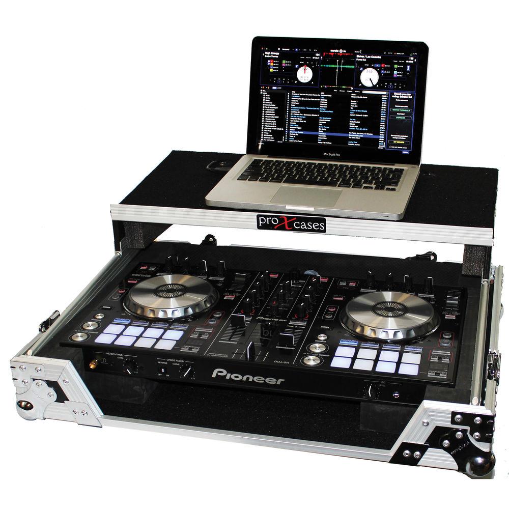 ProX Flight Case For Pioneer DDJ-SR Digital Controller with Laptop Shelf