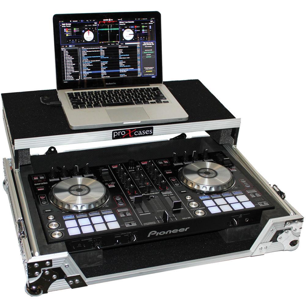 ProX Flight Case For Pioneer DDJ-SR Digital Controller with Laptop Shelf