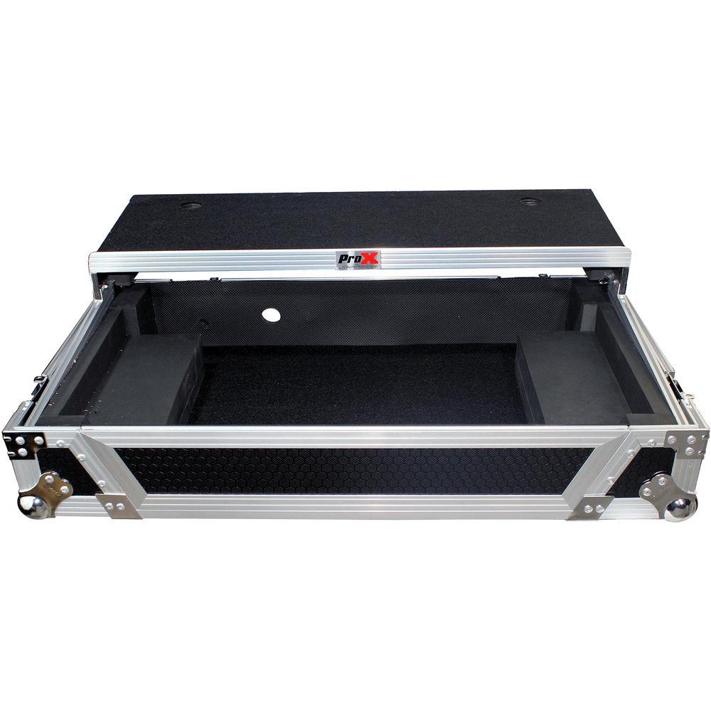 ProX Flight Case For Pioneer DDJ-SX & DDJ-SX2 Controllers with Laptop Shelf and Wheels
