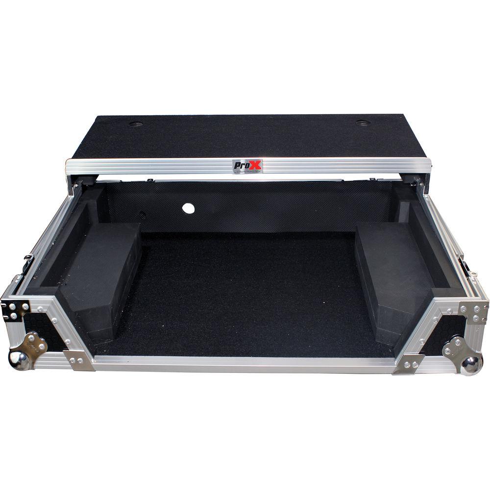ProX Flight Case For Pioneer DDJ-SX & DDJ-SX2 Controllers with Laptop Shelf and Wheels