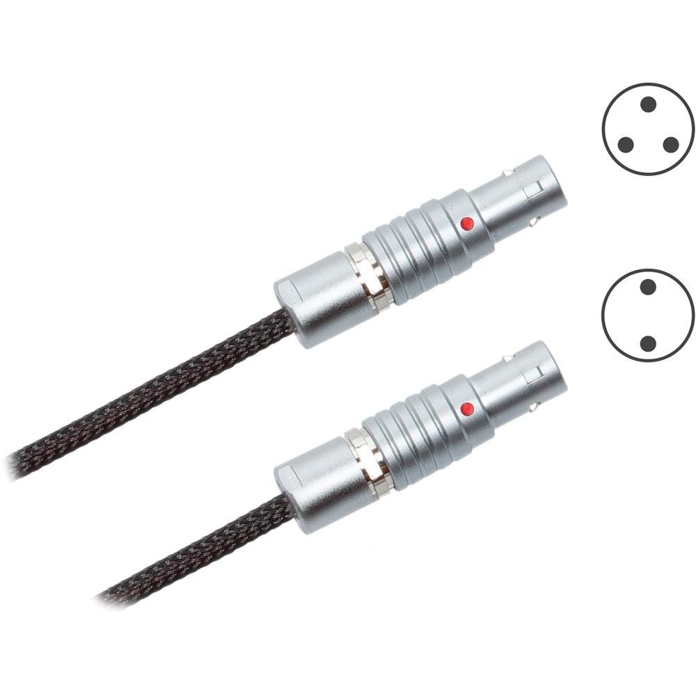 Redrock Micro 3-Pin LEMO to 2-Pin LEMO flexCable for Select Teradek and Paralinx Video Transmitters