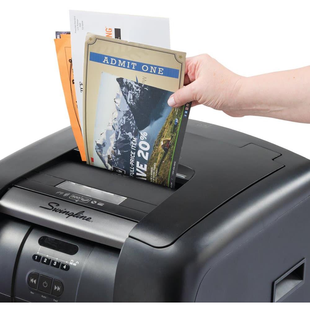 Swingline Stack-and-Shred 500M Micro-Cut Auto-Feed Shredder