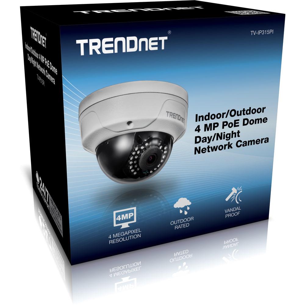 TRENDnet TV-IP315PI 4MP Outdoor Network Dome Camera with Night Vision