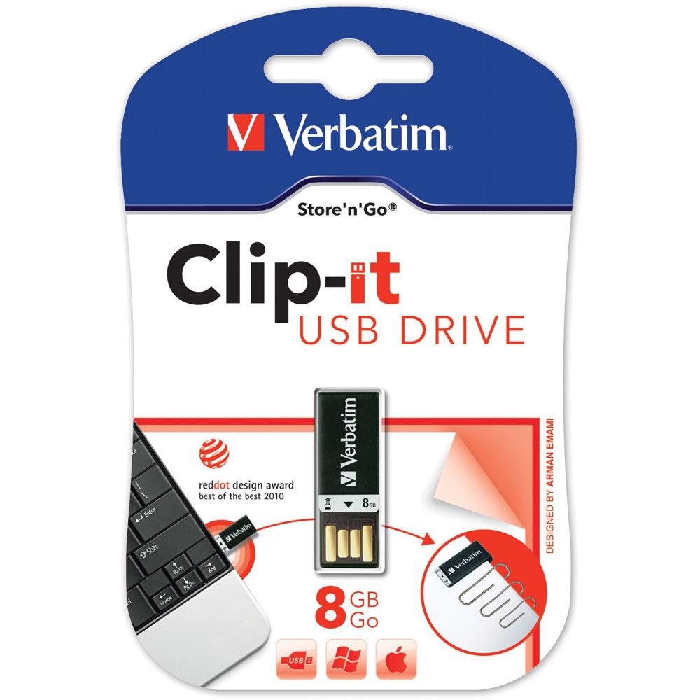 Verbatim 8GB Clip-It USB Flash Drive