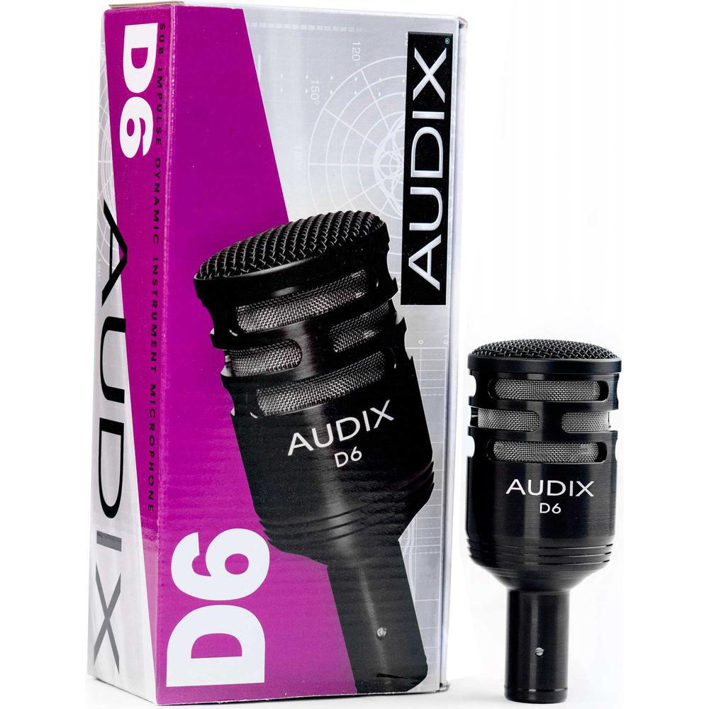 Audix D6 - Dynamic Cardioid Kick Drum Microphone