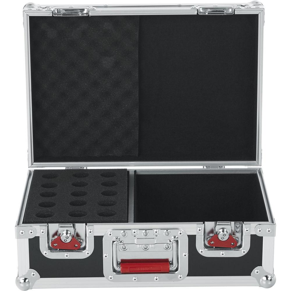 Gator Cases G-Tour M15 15 Drop ATA "Tour Style" Mic Flight Case - for 15 Microphones and Accessories