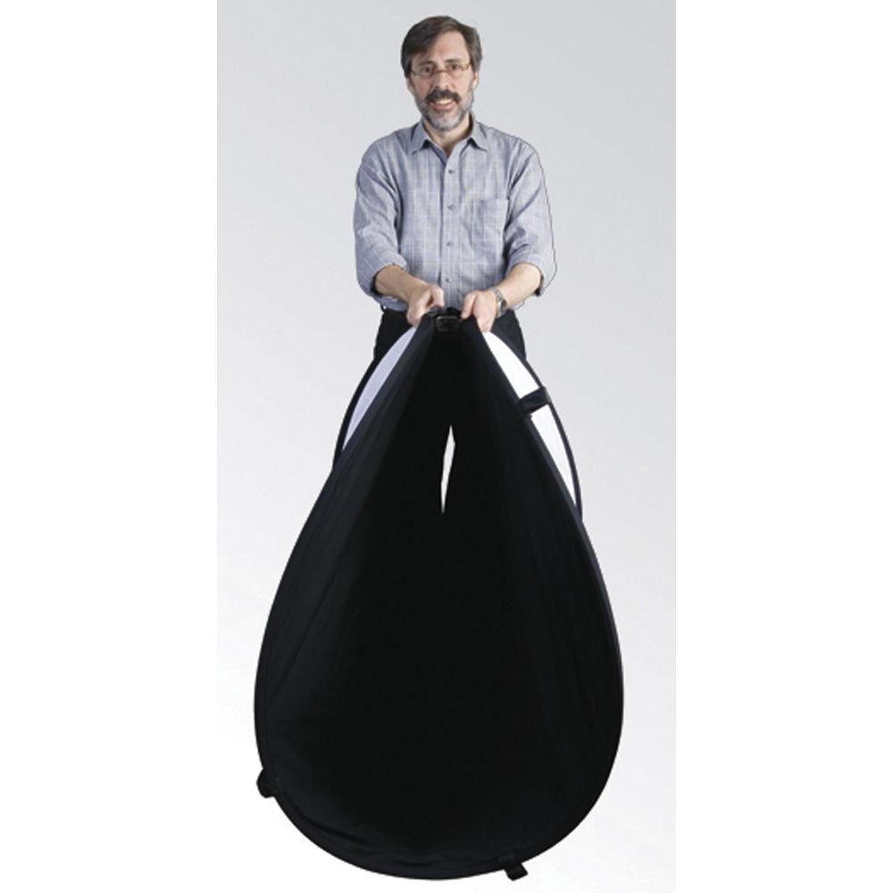 Impact Collapsible Oval Reflector Disc - Silver White - 41x74"